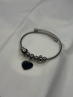 Bracelete Aço Coração 40-01827