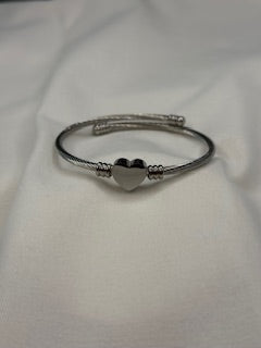 Bracelete Aço Coração 40-01828