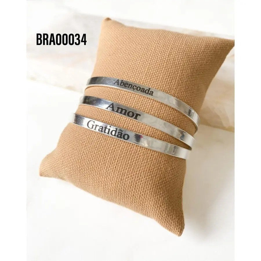 Bracelete PT Frase AB0034