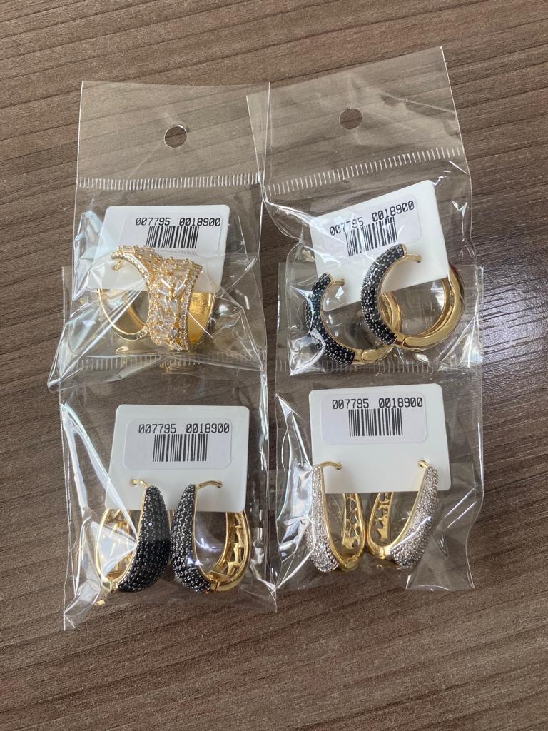 Brinco Oval Cristal 7795 JCH