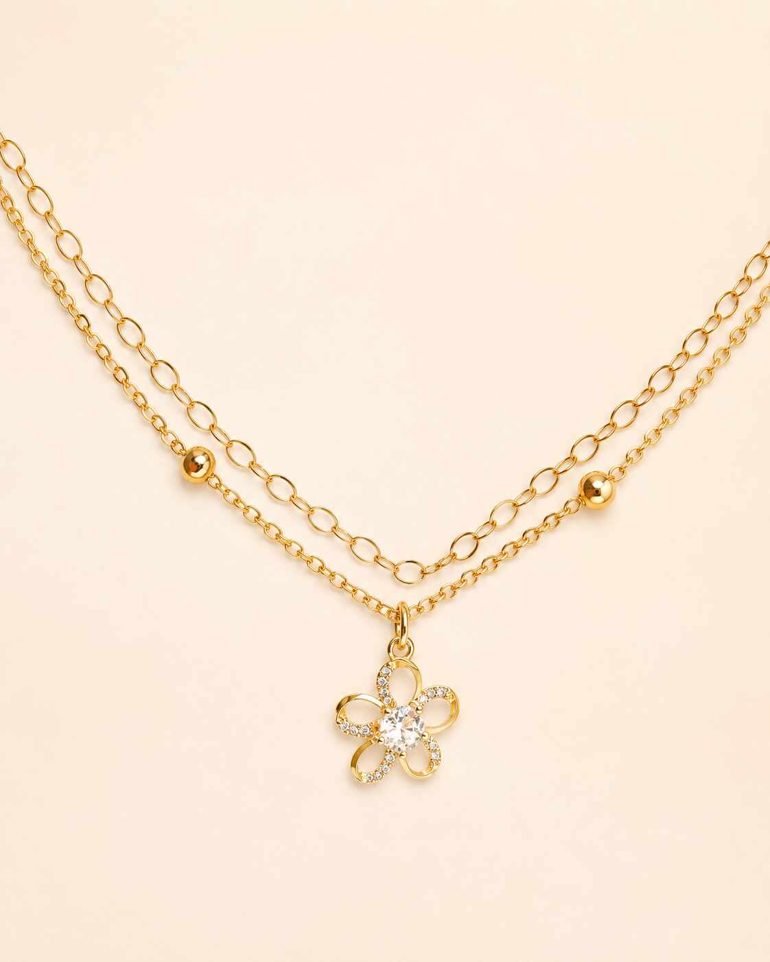 Pulseira Dupla Flor 0902-2353
