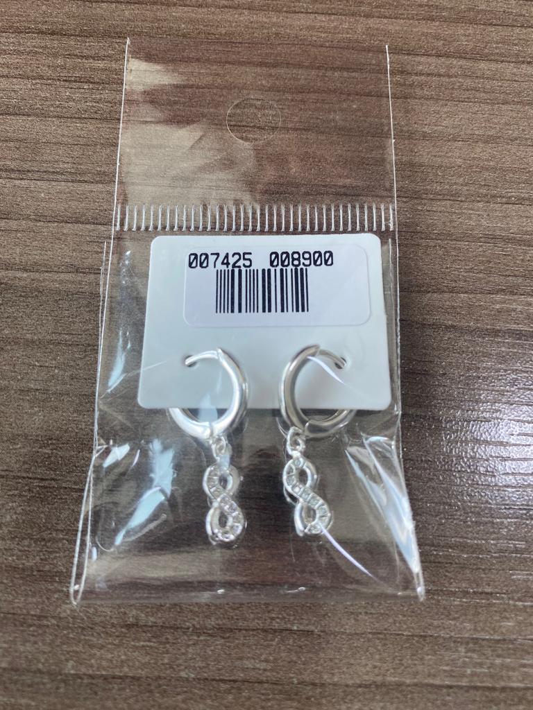 Brinco Infinito Prata 7425 JCH