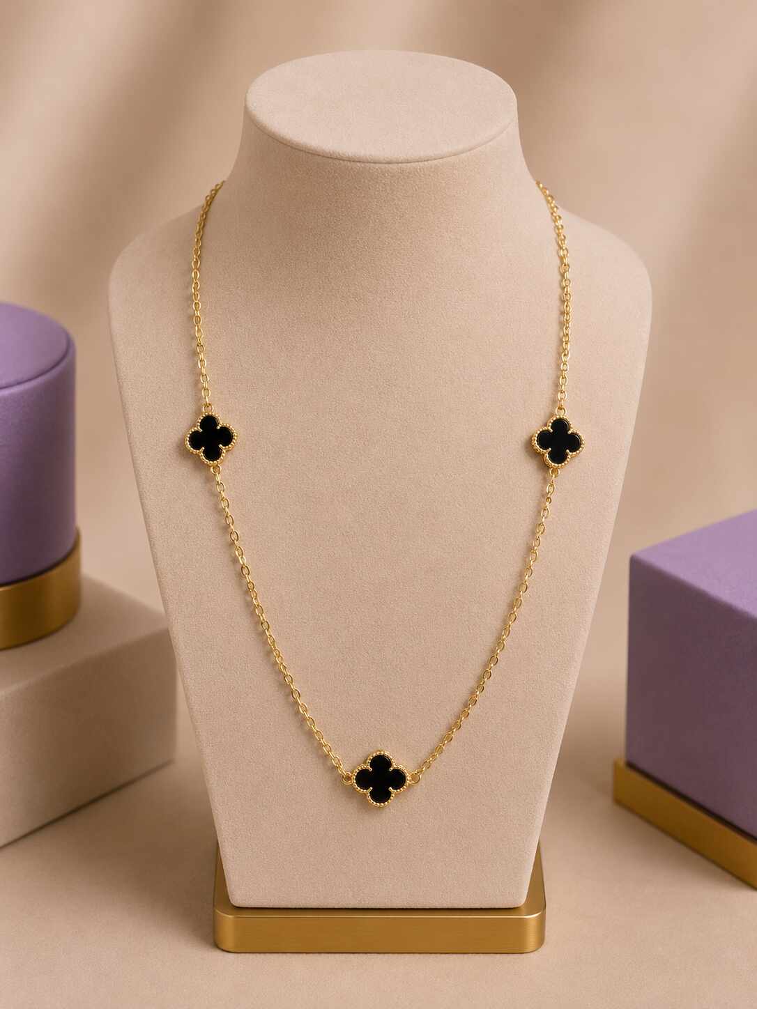 Chocker Trevo Preto 16860 NO