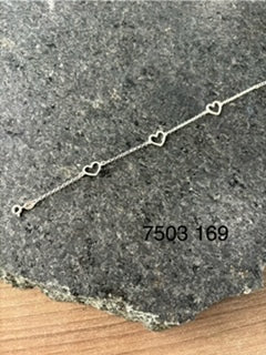 Pulseira PT Coração 7503 JCH
