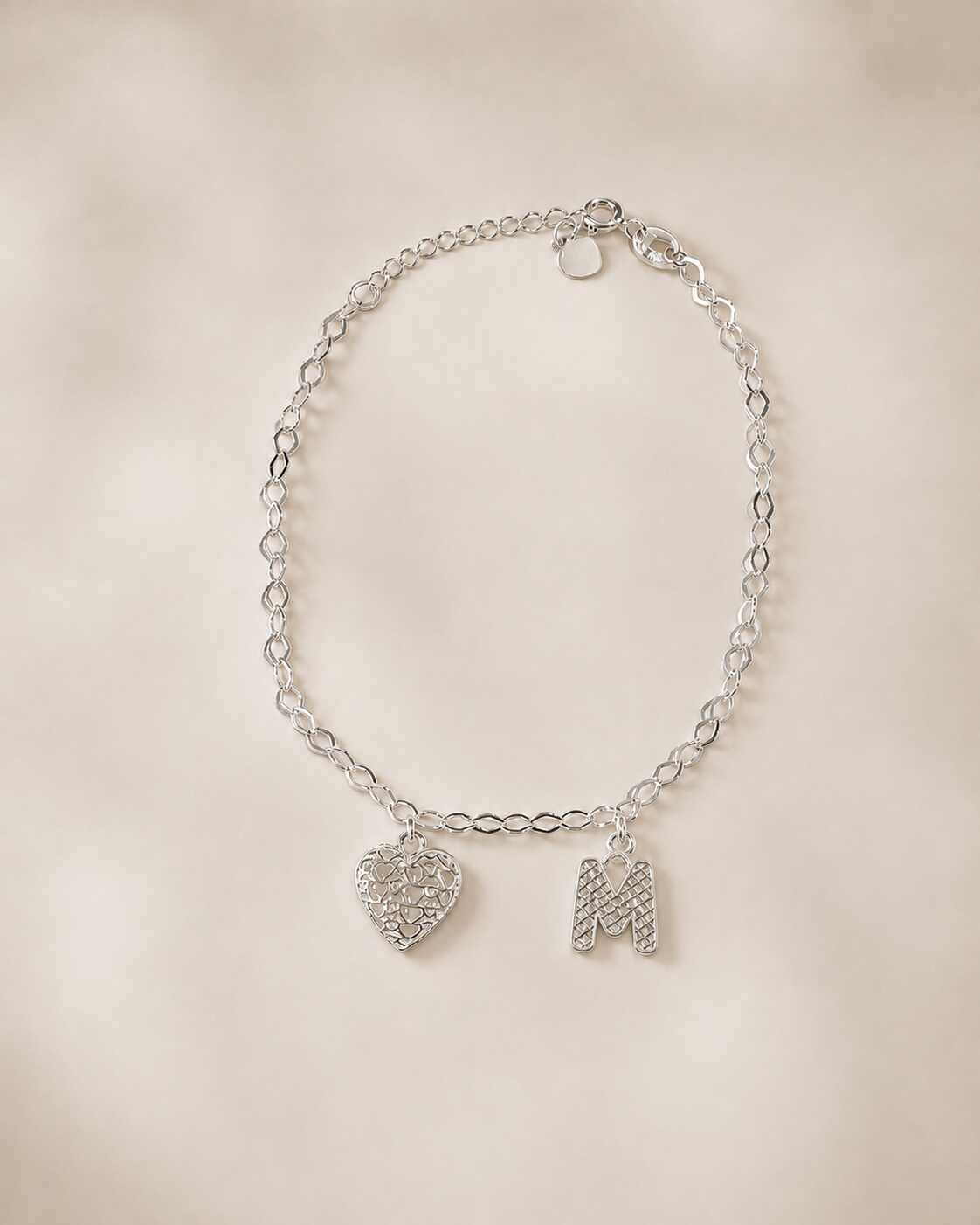 Pulseira PT Letra M 8000 JCH